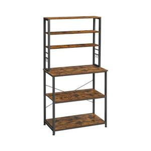 Euziel Konyhai polcos állvány MARGE barna/fekete KKS019B01 kép