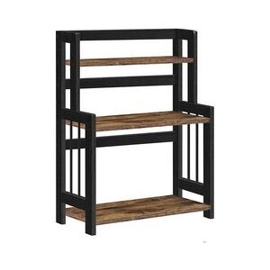 Euziel MARGE konyhai polcos állvány, fekete OFS047B01 kép