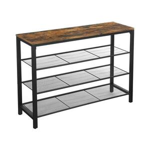 Euziel Cipőtartó szekrény DAVOR barna/fekete LBS14BX kép