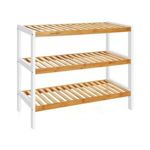 Euziel MATE cipősszekrény barna/fehér LBS03H kép