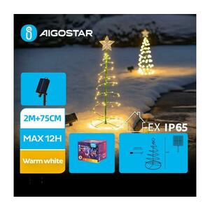 B.V. LED napelemes karácsonyi dekoráció 0, 26W, 75cm, IP65, meleg fehér B10201Q7X kép