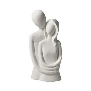 Estilo Home Fehér kerámia asztali dísz, 21x8, 5x10 cm 5905623250519 kép