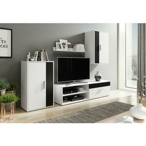 Wipmeb Sp. z o.o BRICK nappali szekrénysor fehér/fekete 5907758721926 kép