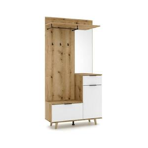 Wipmeb Sp. z o.o SVEN előszobafal tükörrel barna/fehér 5907758726334 kép