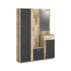 Wipmeb Sp. z o.o Előszobafal tükörrel NOLAN barna/grafit 5907758725016 kép