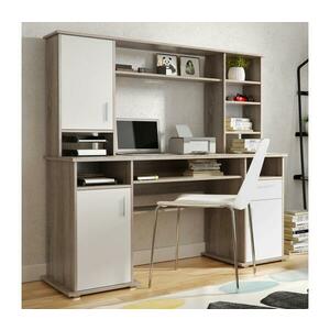 Wipmeb Sp. z o.o Íróasztal polccal ELIAN sonoma tölgy szürke/fehér 5907758722527 kép