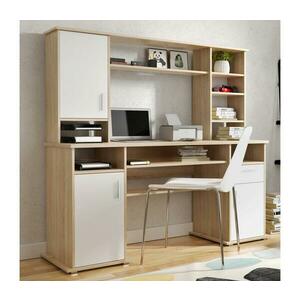 Wipmeb Sp. z o.o ELIAN íróasztal polccal, sonoma tölgy/fehér 5907758722510 kép