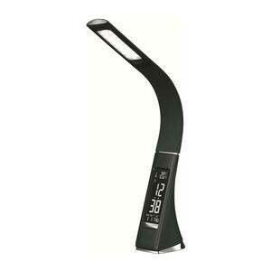 LED fényerőszabályozható asztali lámpa kijelzővel LED/10W/5V fekete PDLU3B kép