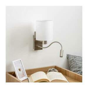 Brilagi - LED Fali lámpa NUBILA 1xE27/25W/230V + LED/3W króm/fehér BG1556+BG1586 kép