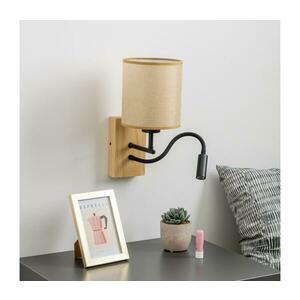 Brilagi - LED Fali lámpa NUBILA WOOD 1xE27/25W/230V +LED/3W tölgy/világosbarna BG1564+BG1584 kép