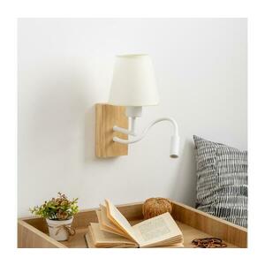 Brilagi - LED Fali lámpa NUBILA WOOD 1xE27/25W/230V + LED/3W tölgy/krémes BG1565+BG1572 kép