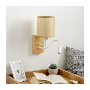 Brilagi - LED Fali lámpa NUBILA WOOD 1xE27/25W/230V +LED/3W tölgy/világosbarna BG1565+BG1584 kép