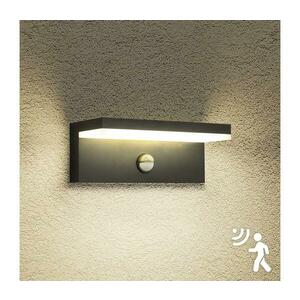 Brilagi-LED kültéri fali lámpatest érzékelővel TESSI LED/10W/230V fekete IP54 BRI367 kép