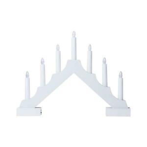 LED Karáconyi gyertyatartó 7xLED/2xAA fehér DCAW12 kép