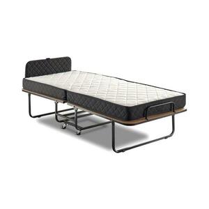 Összecsukható fém egyszemélyes ágy matraccal HERON 90x204 cm fehér 480NRN2102 kép