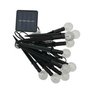 RGB LED napelemes lámpa 10xLED/1, 2V 300 mAh IP44 fekete 034 0001075 kép