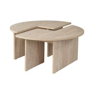 Dohányzóasztal LUVIA, márványmintás dekor, bézs 241NRD1348 kép