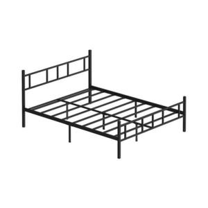 PIRON fém kétszemélyes ágy 120×200 cm, fekete, teherbírás 120 kg 837WST1105 kép