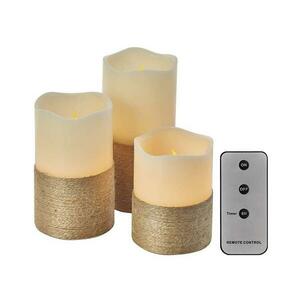 KÉSZLET 3x LED Karácsonyi dekoráció 3xLED/3x3AAA + távirányító DCCV06 kép