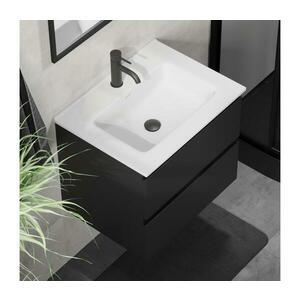 BATH DELUXE Fürdőszobai mosdószekrény KENWOOD 61 cm mosdóval, fekete/fehér BT0097+BT0127 kép