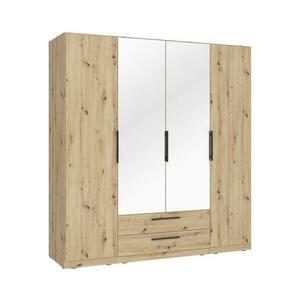 FORTE MARO gardróbszekrény tükörrel 200x213 cm artisan tölgy CDXS84S kép
