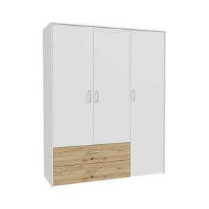 FORTE URO gardróbszekrény 152x190 cm, artisan tölgy/fehér CUGS831 kép