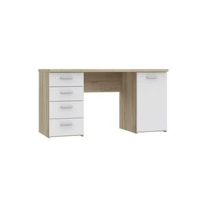 FORTE Íróasztal ARENO fehér/sonoma tölgy MT926 kép