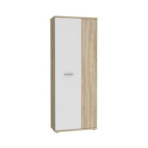 FORTE Komód/Cipőtároló SIMO sonoma tölgy/fehér MS157 kép