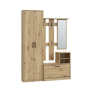 FORTE KAVI előszobafal tükörrel, artisan tölgy NIKD01 kép