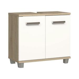 FORTE Fürdőszobai szekrény VENOM, fehér/sonoma tölgy VERZ12 kép