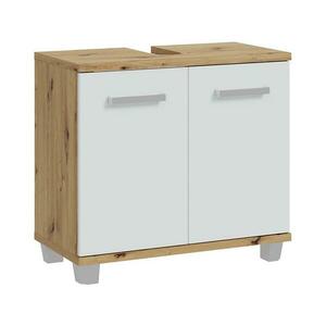 FORTE VENOM fürdőszobaszekrény fehér/artisan tölgy VERZ12 kép