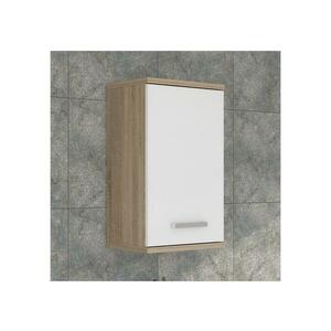 FORTE VENOM fali fürdőszobaszekrény, fehér/sonoma tölgy VERH10 kép