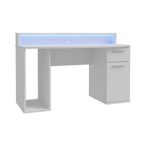 FORTE IVAR fehér íróasztal háttérvilágítással TZRB219B3 kép