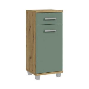 FORTE Fürdőszobaszekrény VENOM zöld/artisan tölgy VERK22 kép