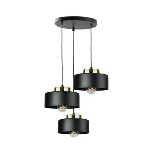 Keter Lighting Zsinóros csillár IGNIA 3xE27/60W/230V fekete 3398 kép