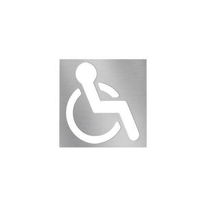 BEMETA Mozgássérült ikon 12x12 cm rozsdamentes acél/ezüstszínű 111022025 kép