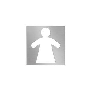BEMETA Női piktogram 12x12 cm rozsdamentes acél/ezüstszínű 111022045 kép