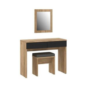 FORTE Toalettasztal ERO + ülőke barna/fekete DQLT321ST kép