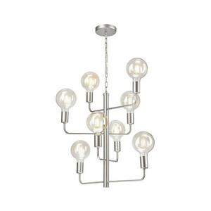 Csillár láncon ORLANDO 8xE27/60W/230V ezüst LM 8.147 kép