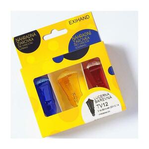 KÉSZLET 3 x tartalék izzó LANTERN E10/20V/0, 1A színes 169700.B kép