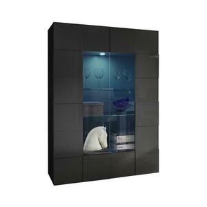 MC Akcent SERIAN vitrinszekrény antracit 202308 kép