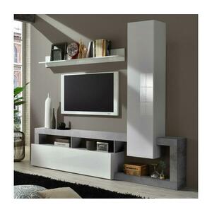 MC Akcent Nappali szekrénysor LENOR fehér/szürke beton 759030CE kép