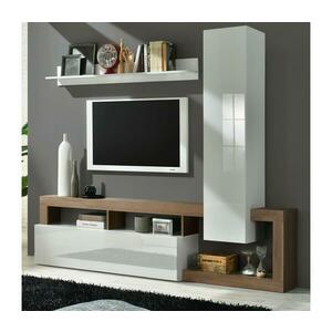 MC Akcent LENOR nappali szekrénysor fehér/tölgy 759030MR kép