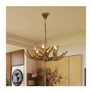 Brilagi - Láncos csillár DEER 6xE14/10W/230V, átm. 70 cm, agancs BRI430 kép
