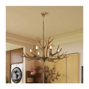 Brilagi - Láncos csillár DEER 6xE14/10W/230V átm. 102 cm szarvasagancs BRI432 kép