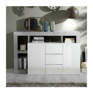 MC Akcent Komód LENOR fehér/szürke beton 209030 kép