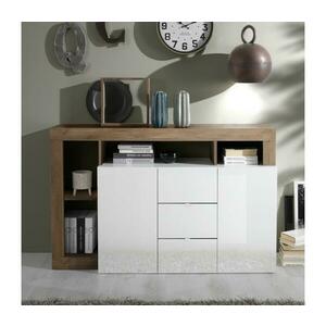 MC Akcent LENOR komód, fehér/tölgy 209030 kép