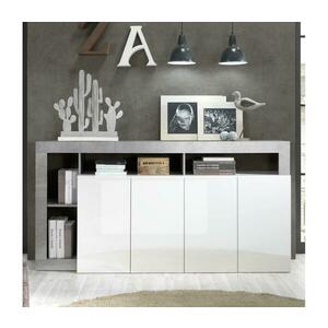 MC Akcent Komód LENOR fehér/szürke betonhatású 209030 kép