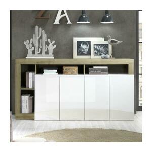 MC Akcent Komód LENOR fehér/barna 209030 kép