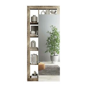 MC Akcent LENOR gardróbszekrény 91x209 cm fehér/barna 409030 kép